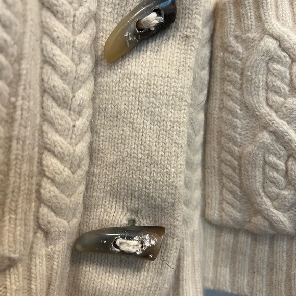 Vintage Lauren Ralph Lauren Merino Wool Sweater with Horn Buttons - Picture 3 of 11